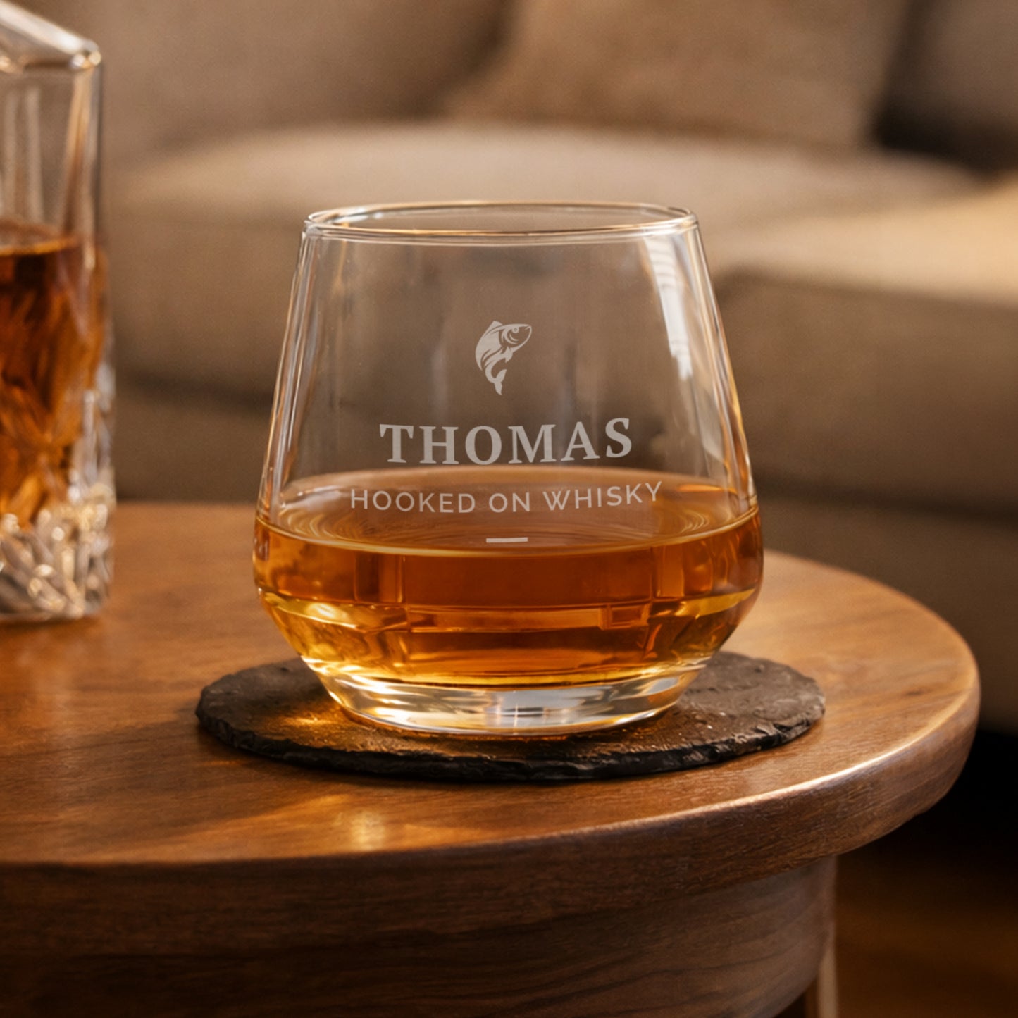 Personalised Fishing Motif Tumbler