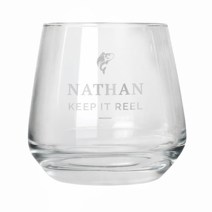 Personalised Fishing Motif Tumbler