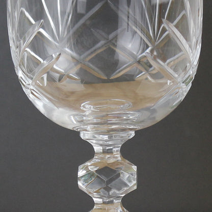 Personalised Big Age Cut Crystal Wine Glass