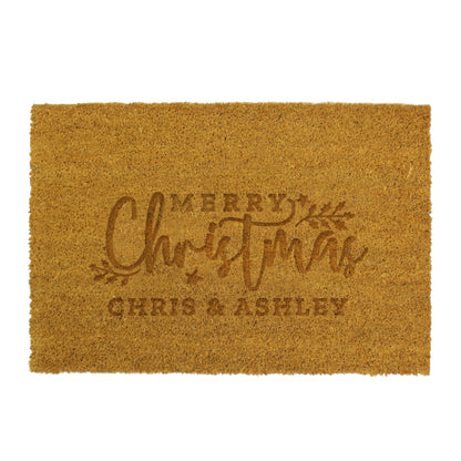 Personalised Christmas Rectangle Indoor Doormat