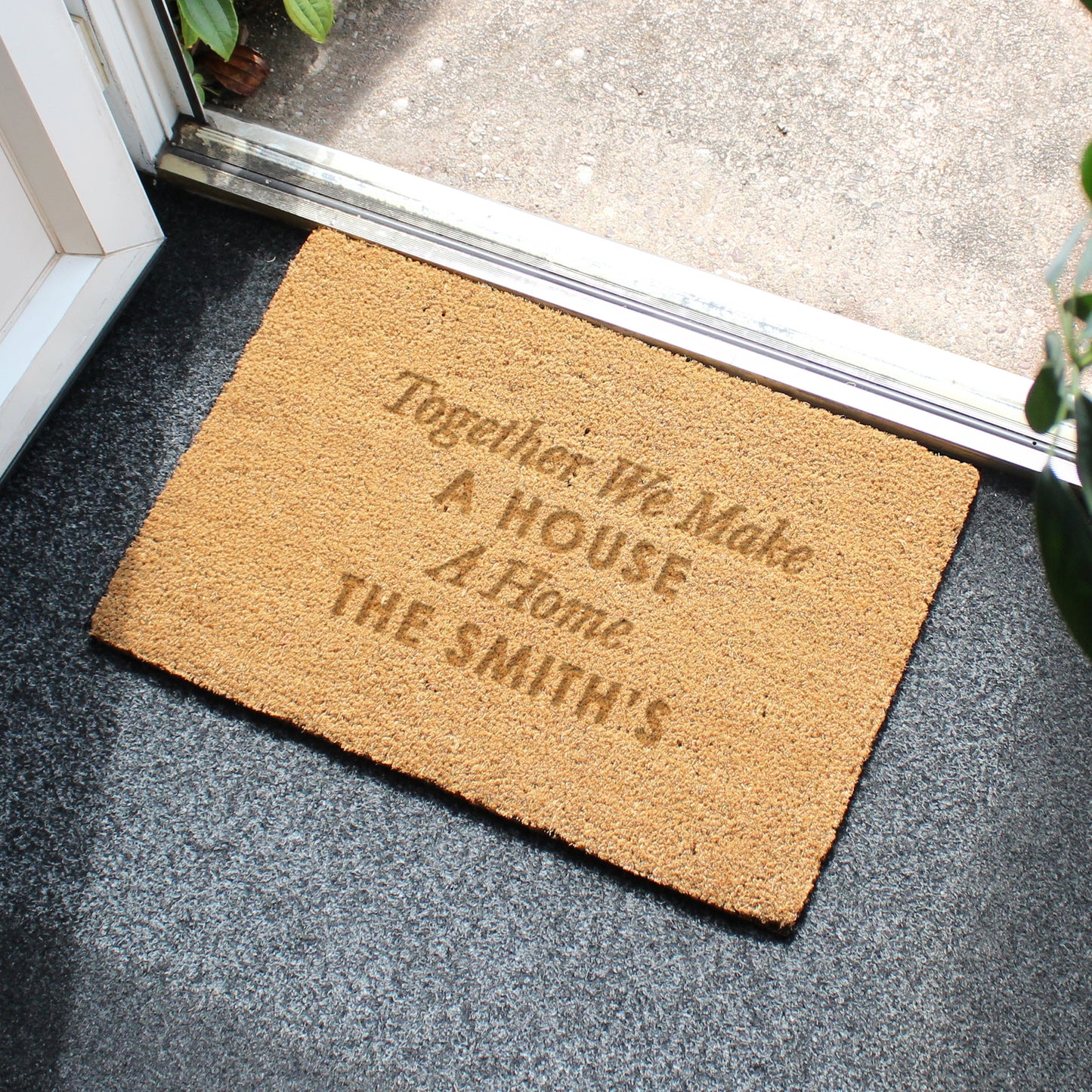 Personalised Free Text Rectangle Indoor Doormat