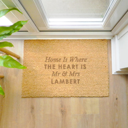 Personalised Free Text Rectangle Indoor Doormat