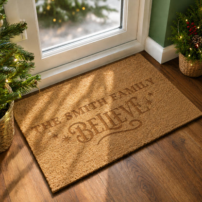 Personalised Believes Rectangle Indoor Doormat