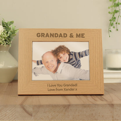 Personalised 5x7 Grandad & Me Photo Frame