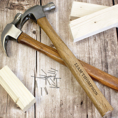 Personalised Bold Text Hammer