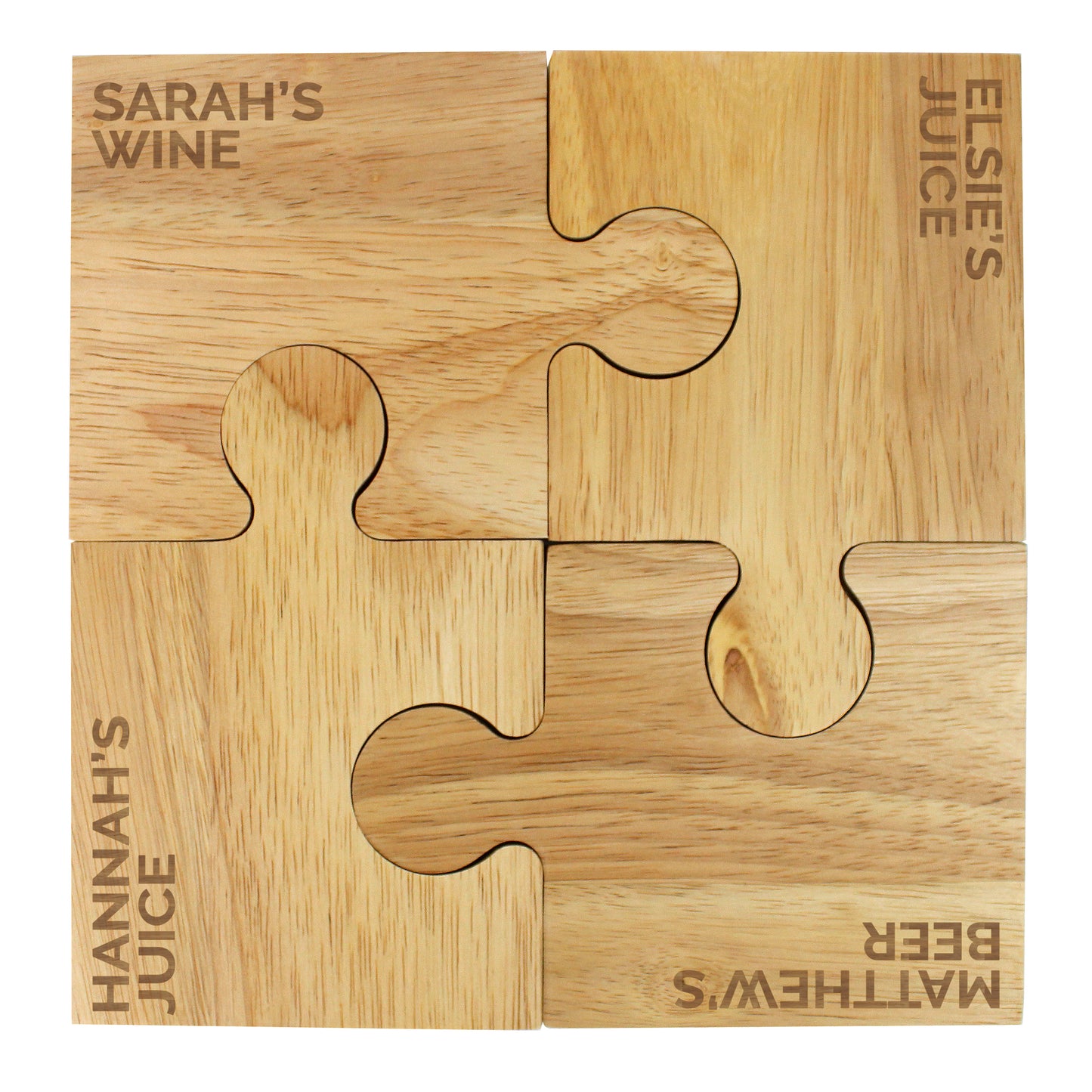 Personalised Free Text Jigsaw Coasters