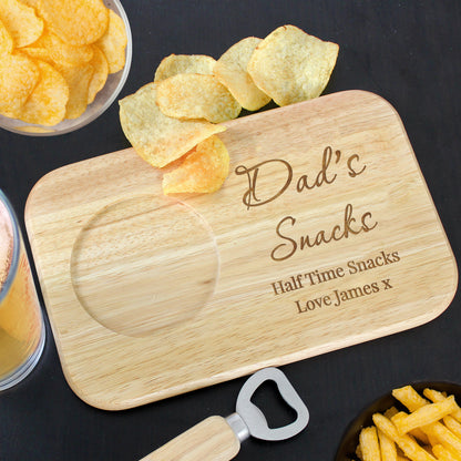 Personalised Free Text Wooden Coaster Tray