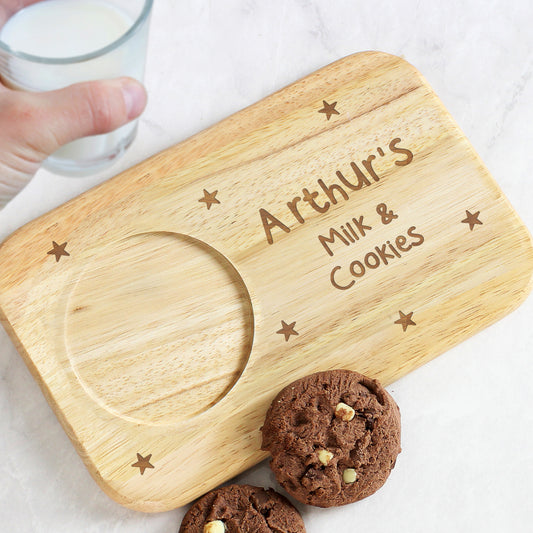 Personalised Stars Wooden Coaster Tray