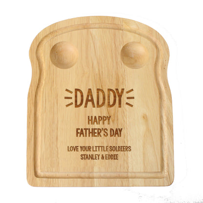 Personalised Free Text Egg & Toast Board