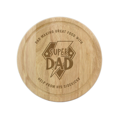 Personalised Super Dad Chopping Board