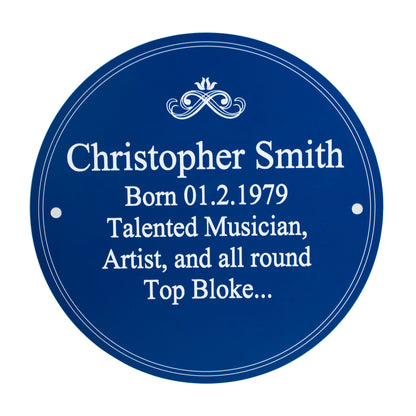 Personalised Heritage Plaque