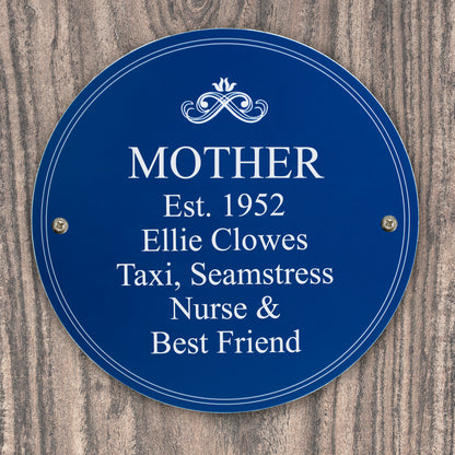 Personalised Heritage Plaque