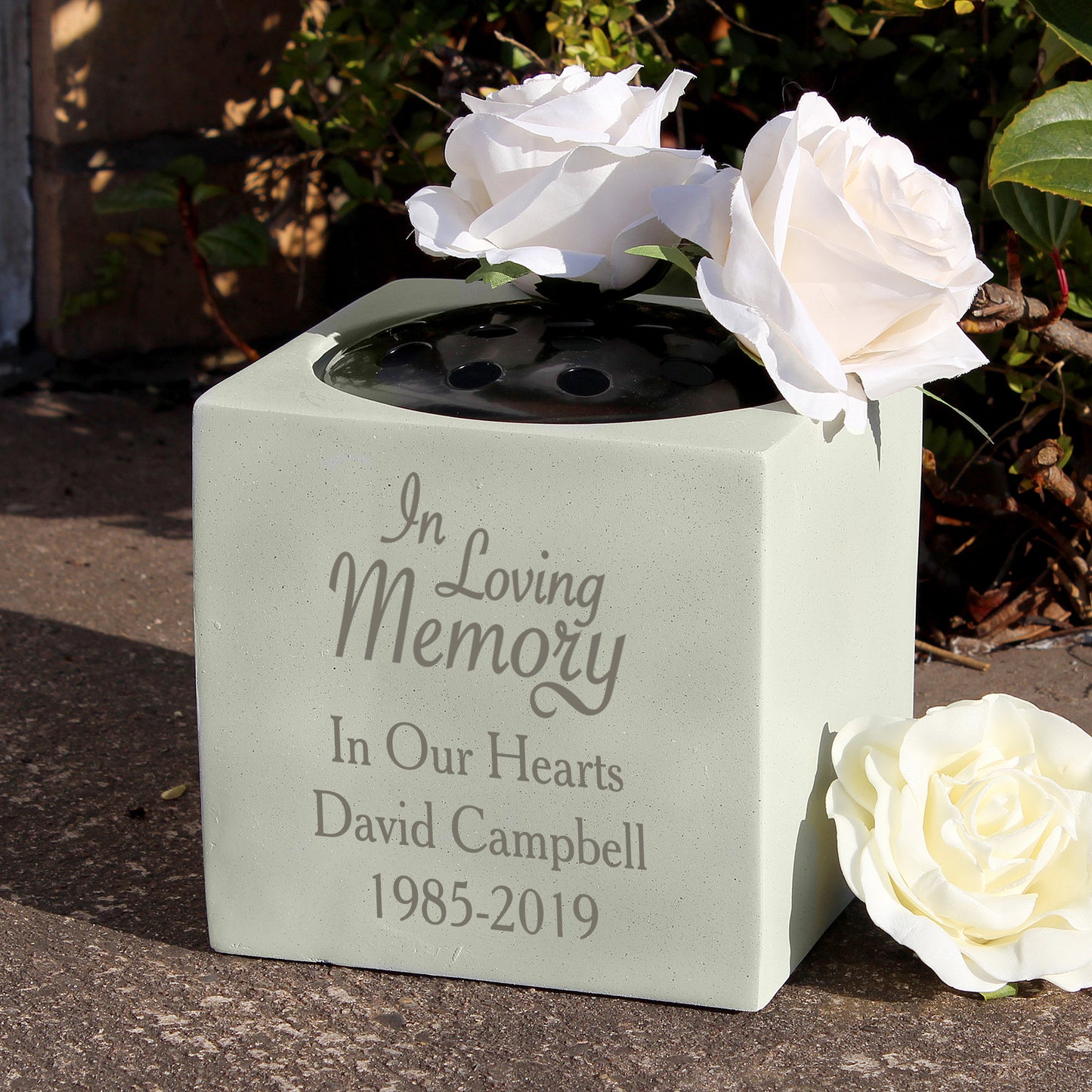 Personalised In Loving Memory Memorial Vase