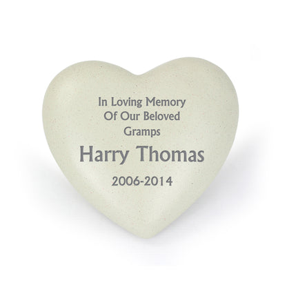 Personalised Heart Memorial