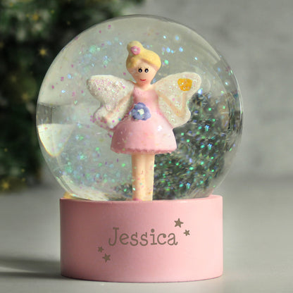 Personalised Fairy Any Name Glitter Snow Globe