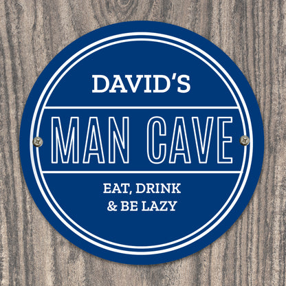 Personalised Man Cave Heritage Plaque