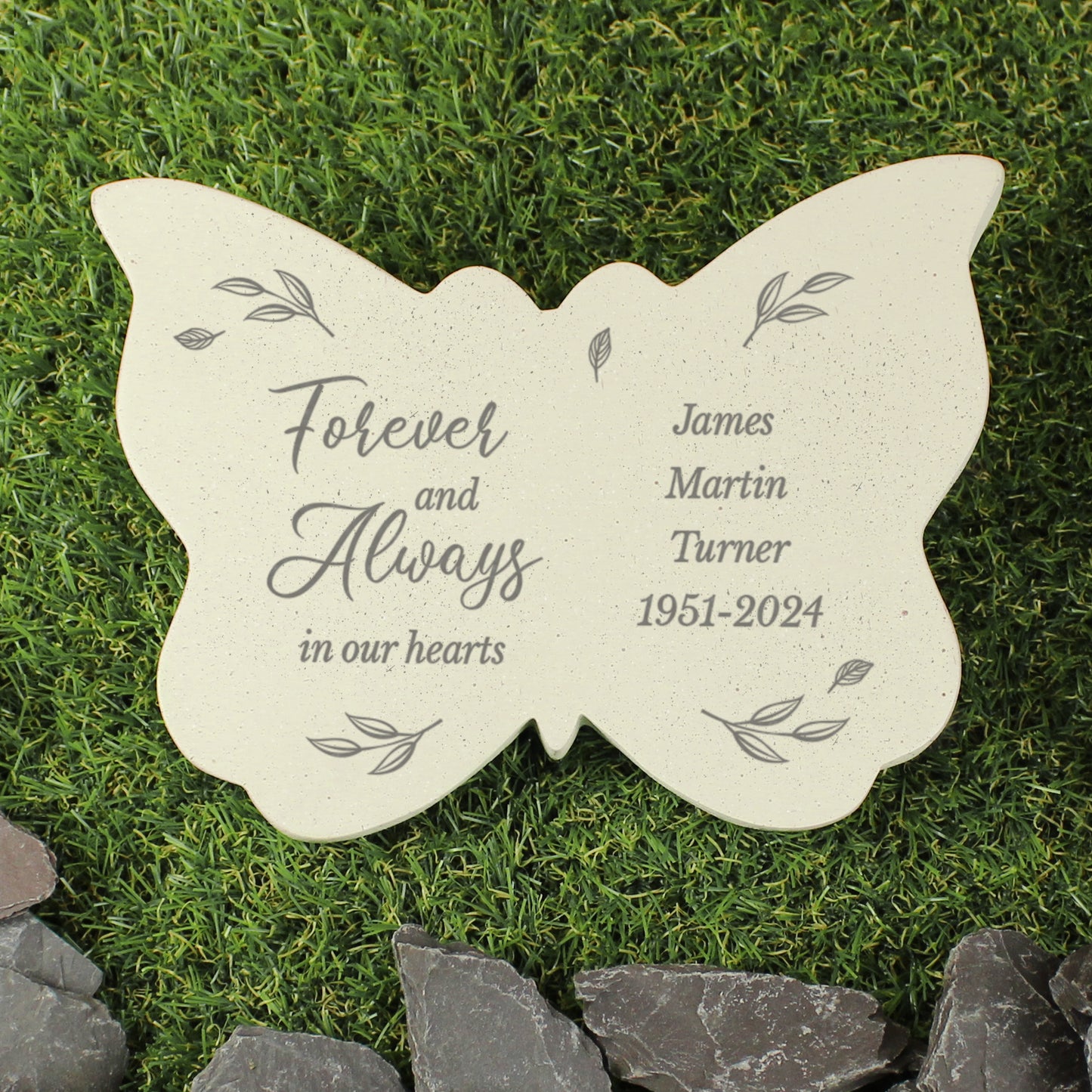 Personalised Forever and Always Memorial Butterfly