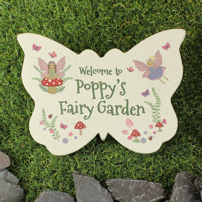 Personalised Fairy Garden Butterfly Ornament