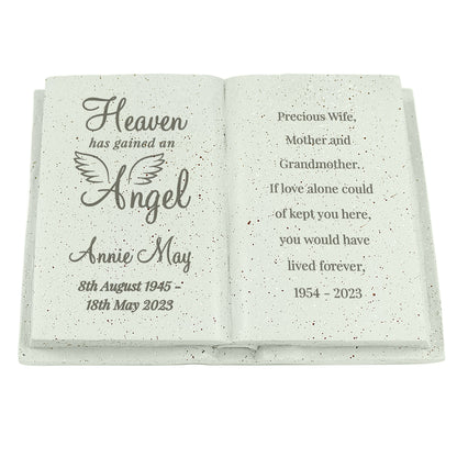 Personalised Angel Memorial Book