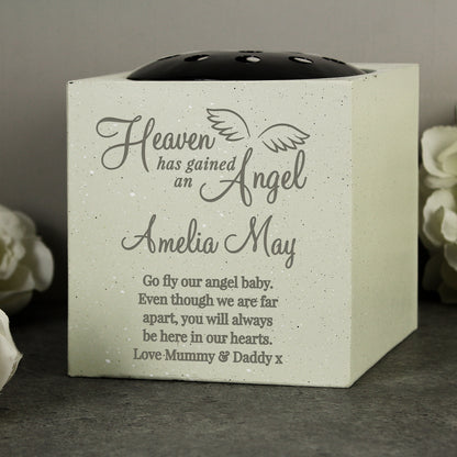 Personalised Angel Memorial Vase