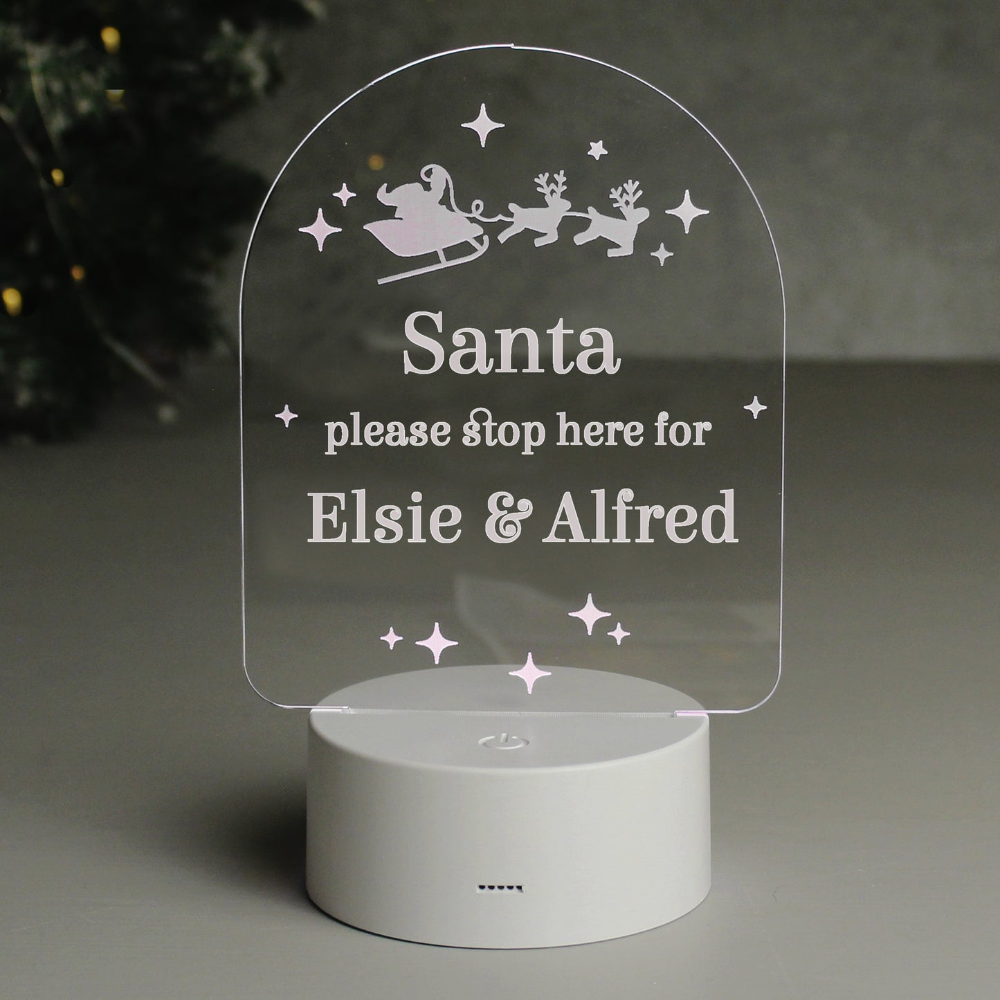 Personalised Free Text Christmas LED Light