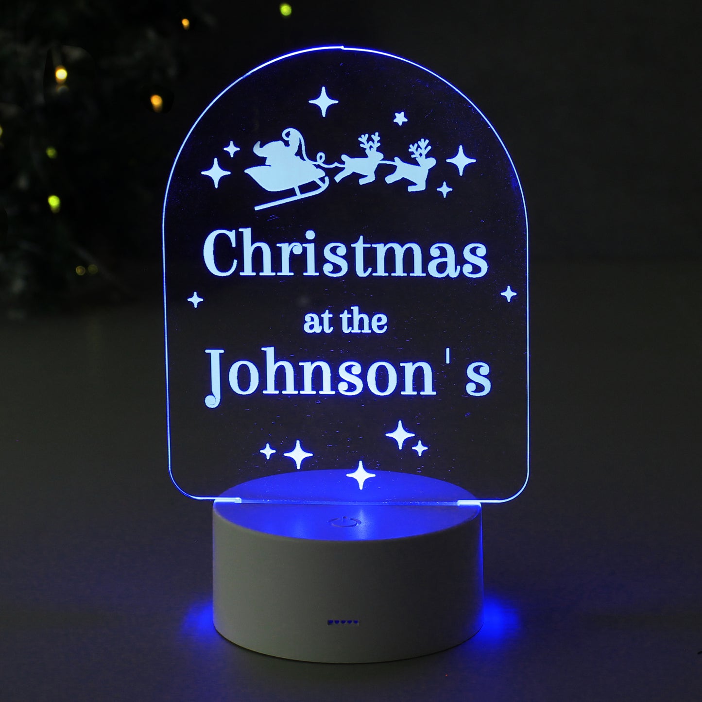 Personalised Free Text Christmas LED Light