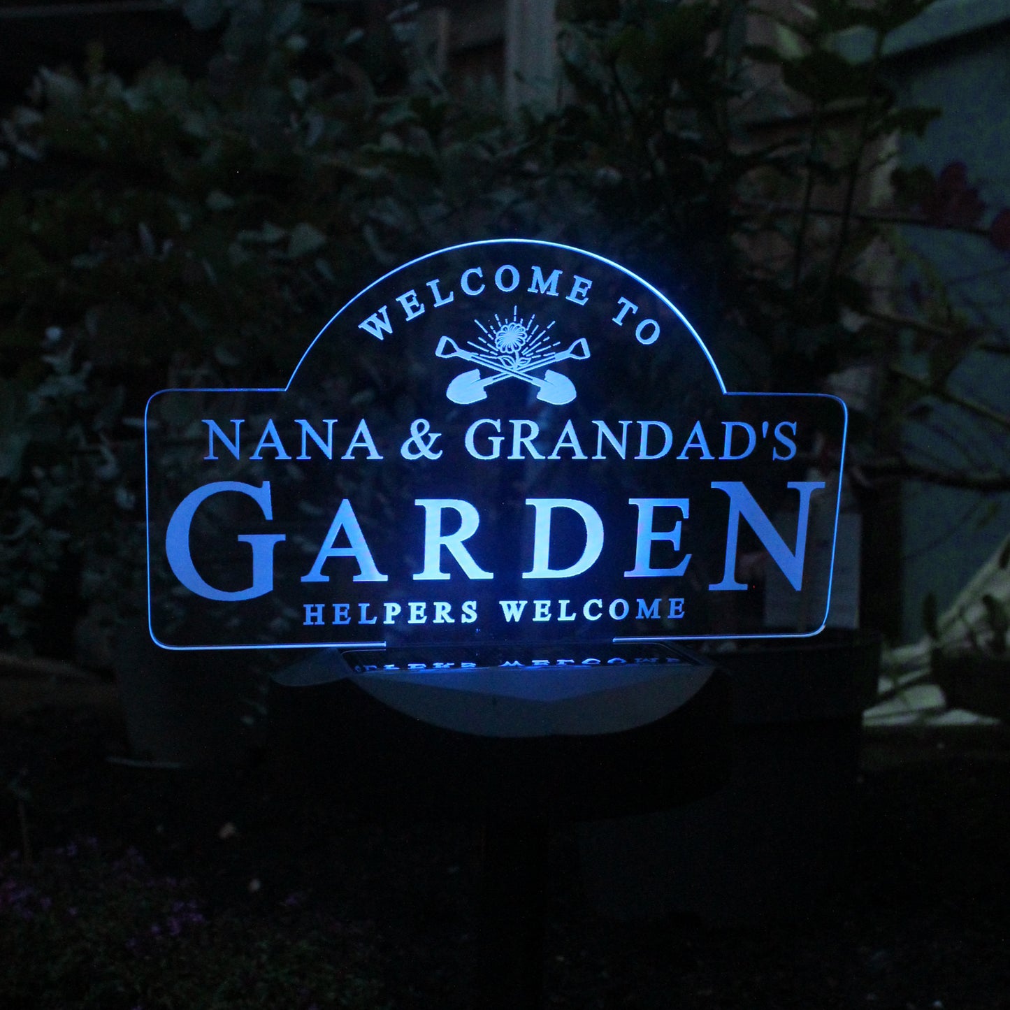 Personalised Garden Sign Outdoor Solar Light