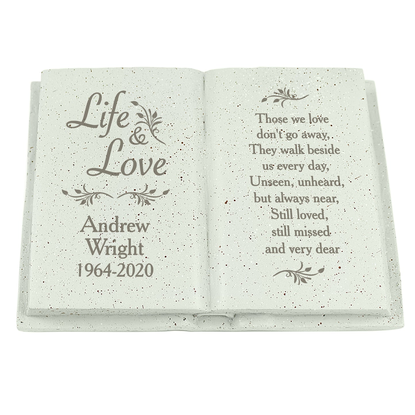 Personalised Life & Love Memorial Book