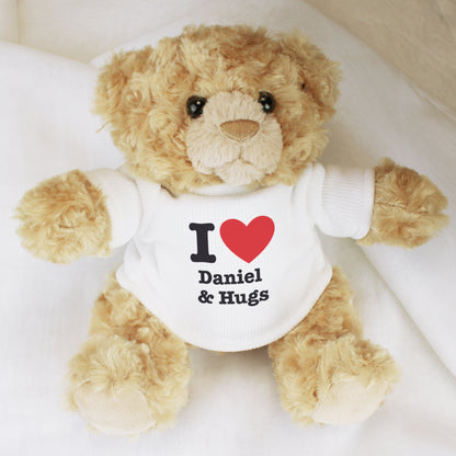 Personalised I Love... Teddy Bear