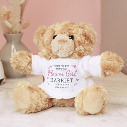 Personalised Girls Free Text Teddy Bear