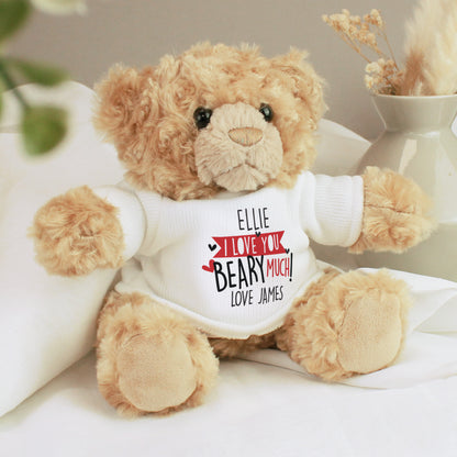 Personalised Love You Beary Much Teddy Bear