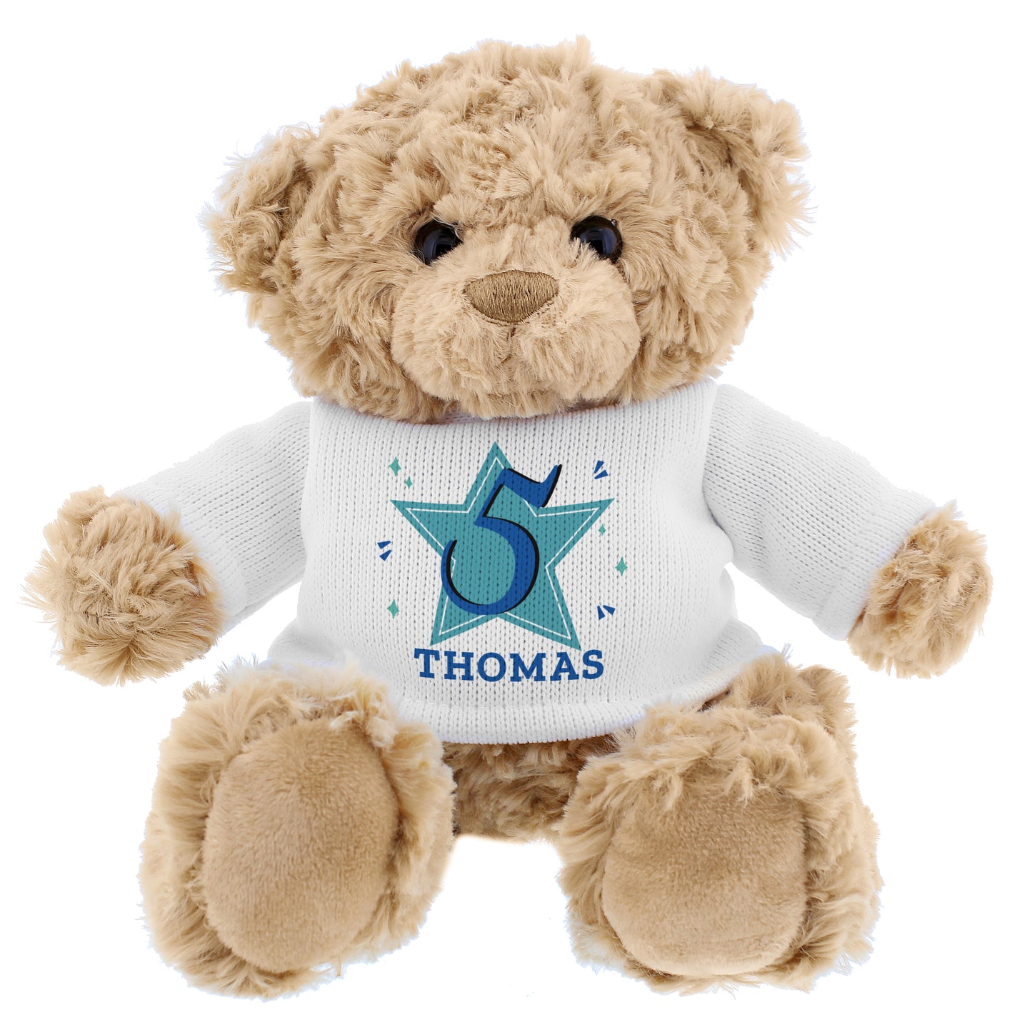 Personalised Blue Big Age Teddy Bear