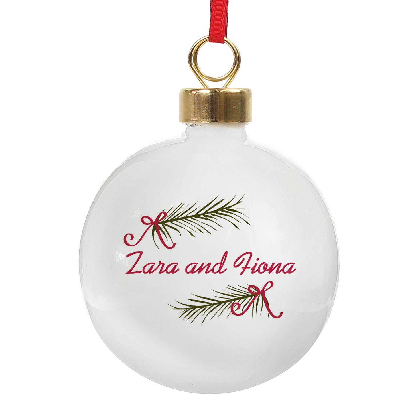 Personalised Seasonal Sprig Bauble