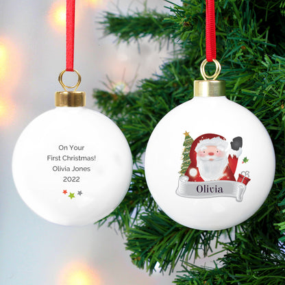 Personalised Santa Claus Bauble