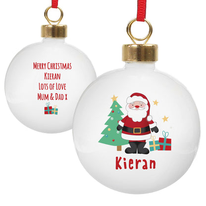 Personalised Santa Bauble