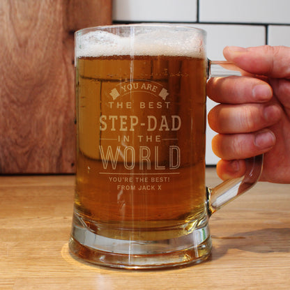 Personalised Best in The World Pint Stern Tankard