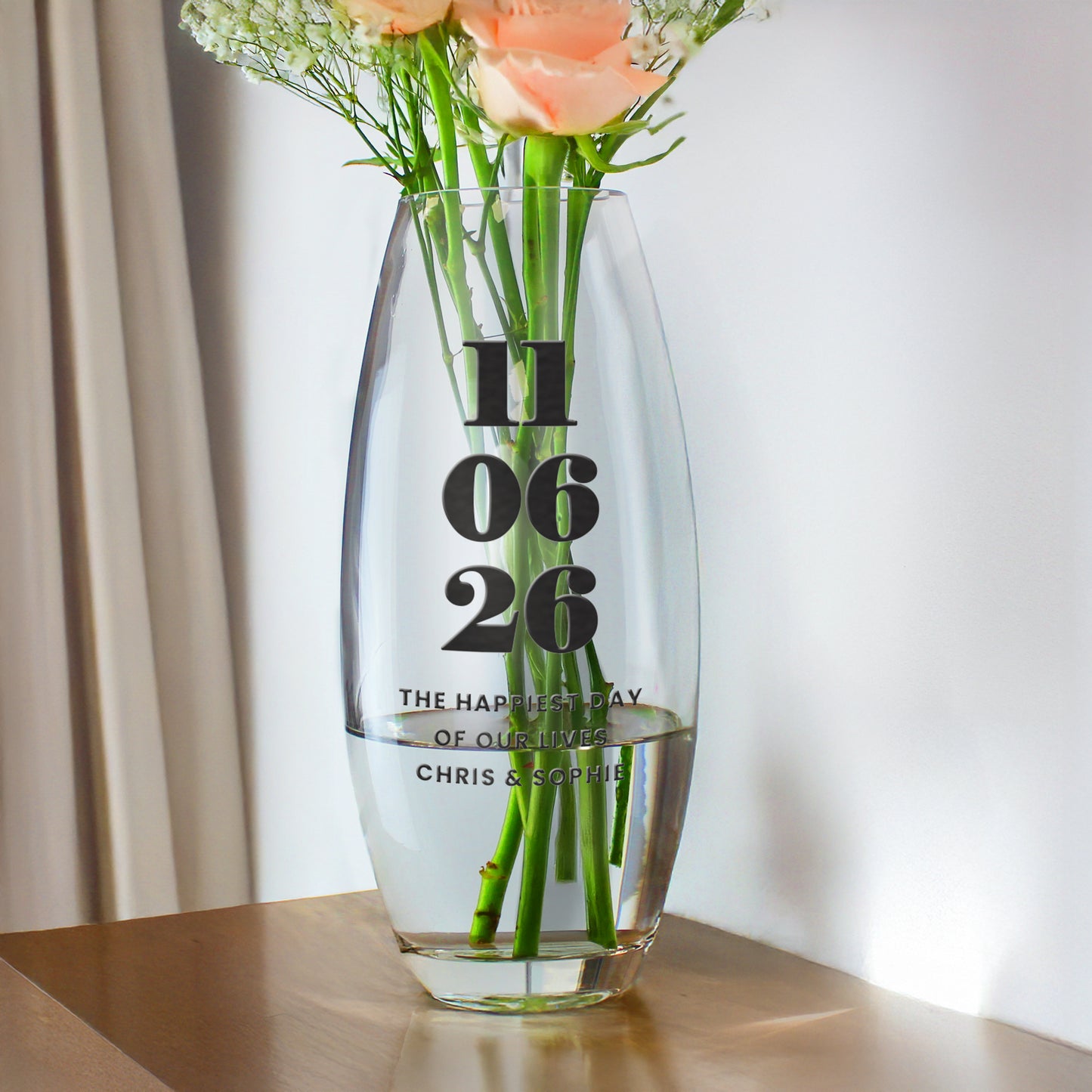Personalised Special Date Bullet Vase