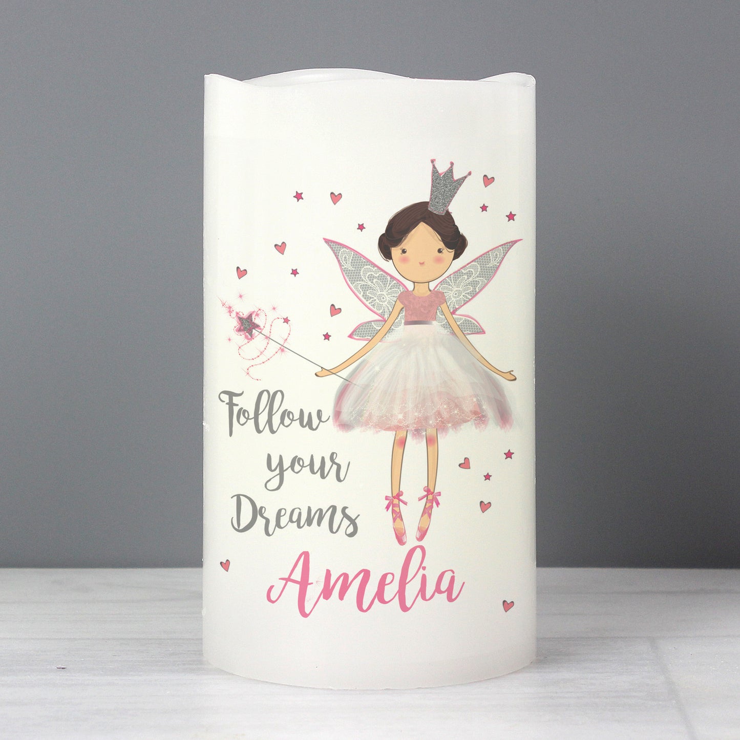 Personalised Fairy Princess Night Light LED  Candle