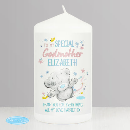 Personalised Me to You Godmother Pillar Candle