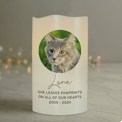 Personalised Photo Upload LED Candle