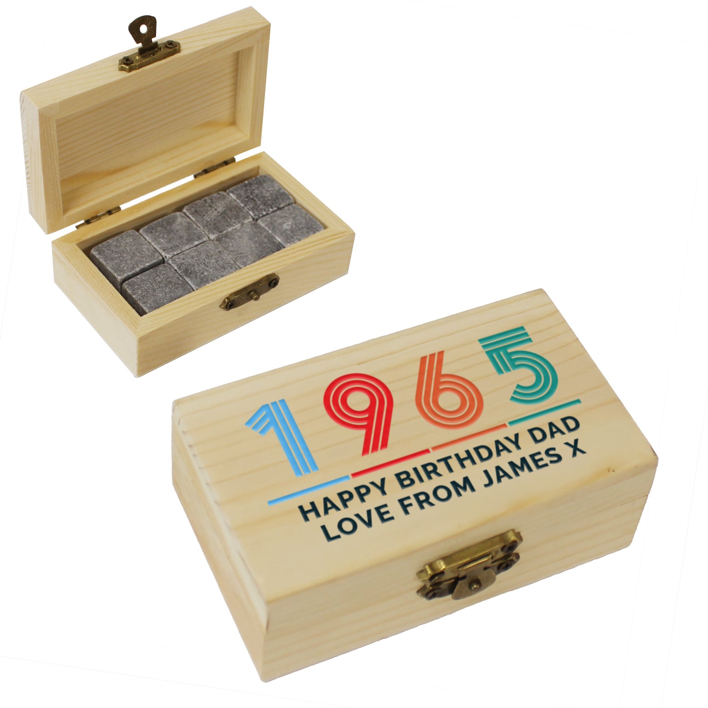 Personalised Big Age Whisky Stones