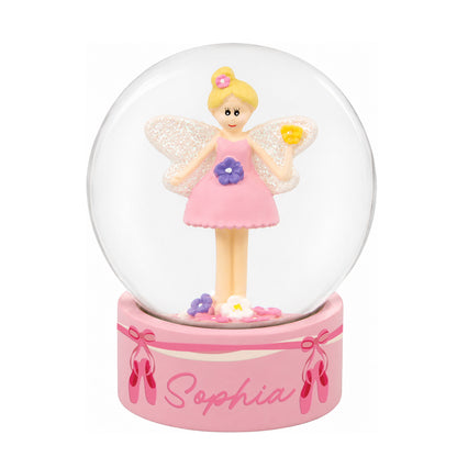 Personalised Ballet Shoes Fairy Snow Globe