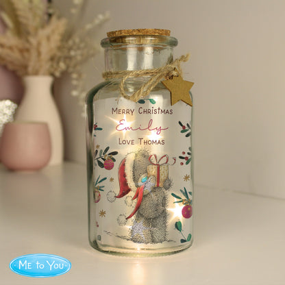 Personalised Me to You Cosy Winter Led Jar