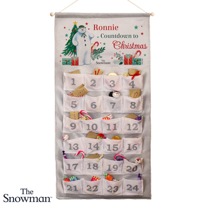Personalised The Snowman Christmas Wishes Advent Calendar