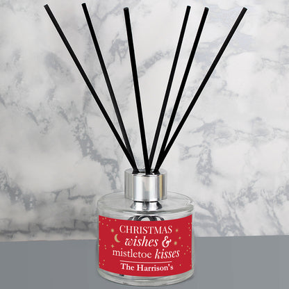 Â Personalised Christmas Wishes Reed Diffuser