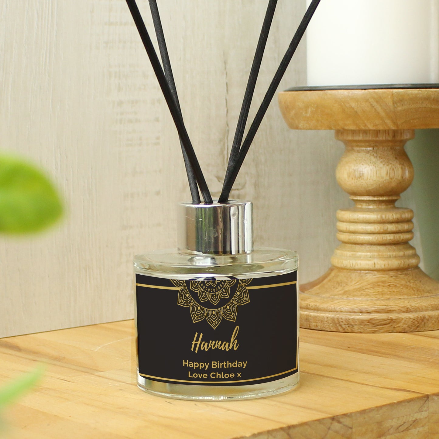 Personalised Gold Mandala Reed Diffuser