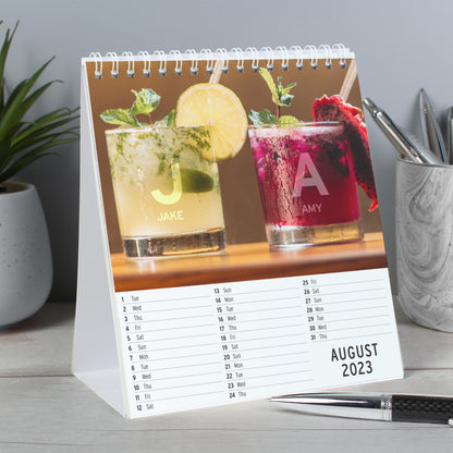 Personalised Couples Desk Calendar