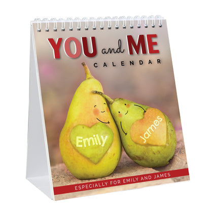 Personalised Couples Desk Calendar