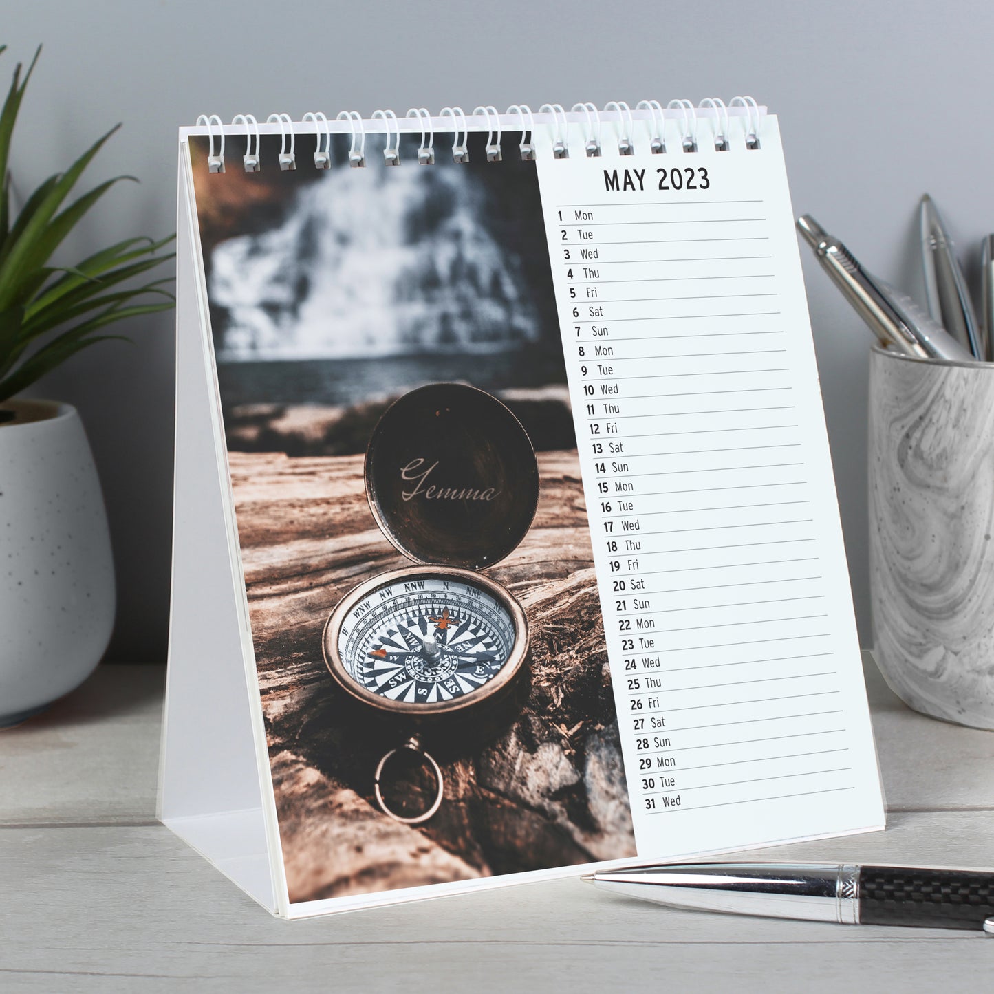 Personalised Outdoors Desk Calendar