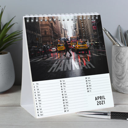 Personalised New York Desk Calendar